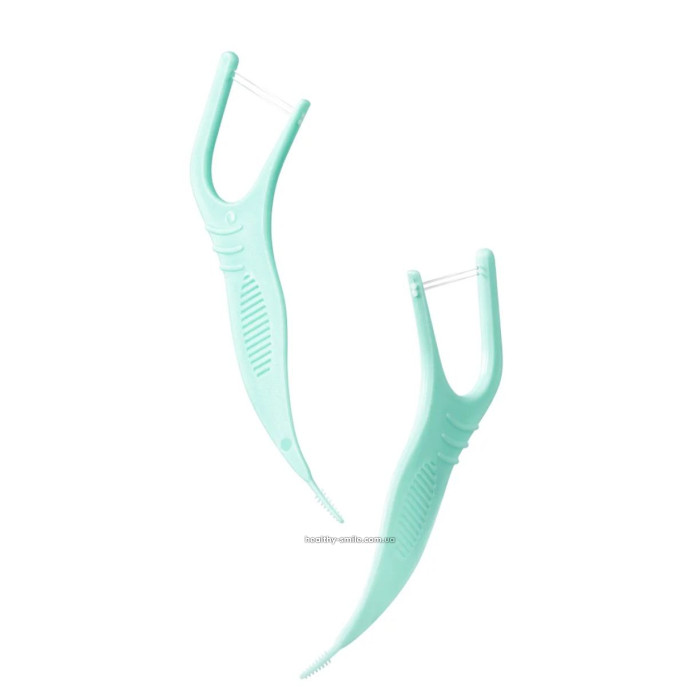 Флоссер з подвійною ниткою, в індивідуальній упаковці